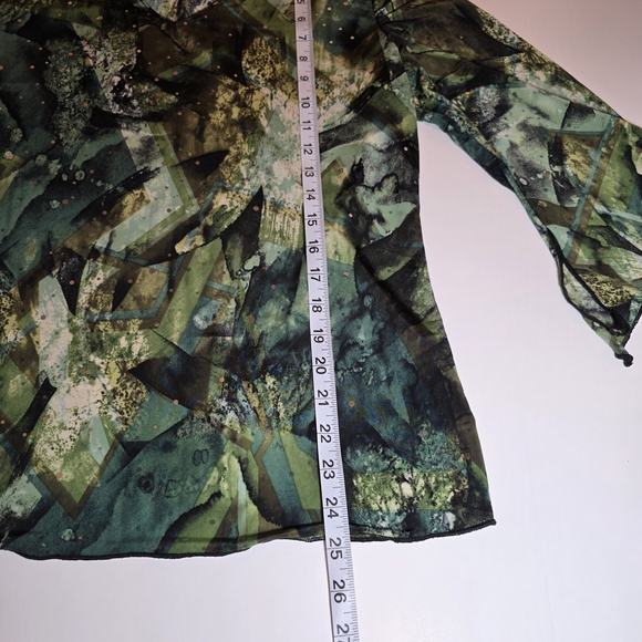 Dress Barn - Abstract Print Blouse Y2K - Picture 7 of 8